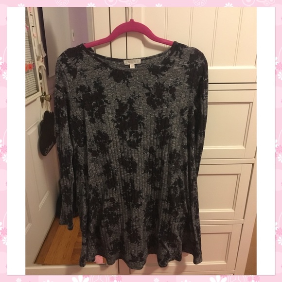 Dark floral fall dress - Picture 1 of 2